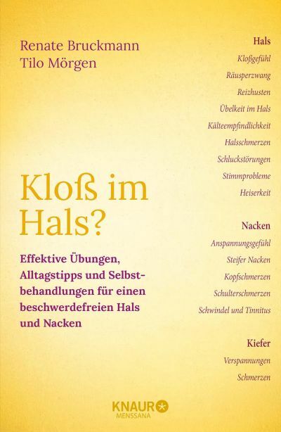 Effektive Übungen, Alltagstipps und Selbstbehandlungen für einen beschwerdefreien Hals und Nacken - Renate Bruckmann und Tilo Mörgen